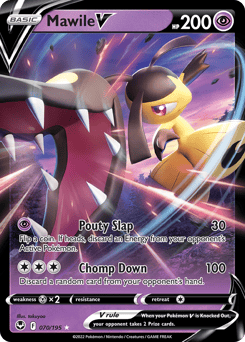 Mawile V – Rare Holo V – Silver Tempest