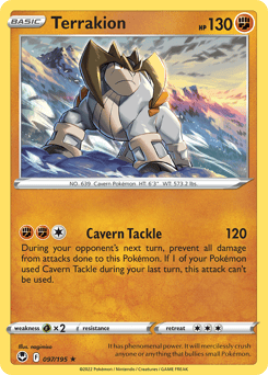 Terrakion – Rare Holo – Silver Tempest