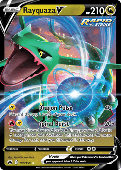 Rayquaza V – Rare Holo V – Crown Zenith