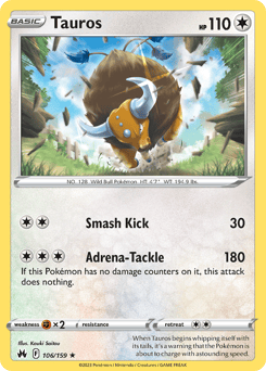 Tauros – Rare – Crown Zenith