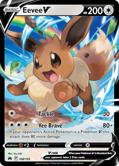Eevee V – Rare Holo V
