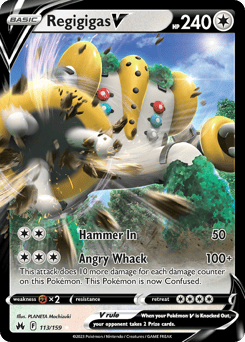 Regigigas V – Rare Holo V