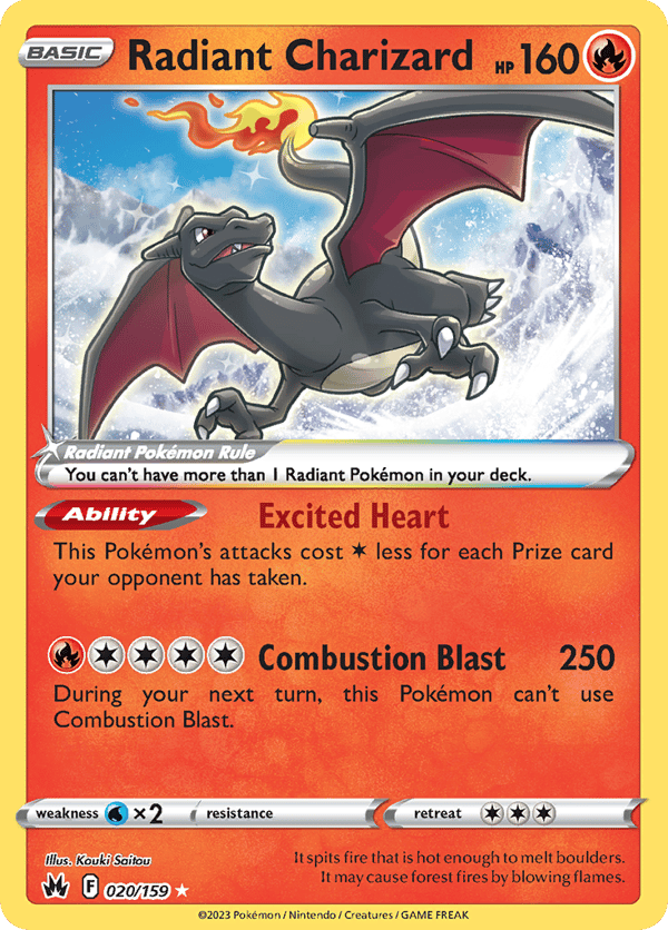 Radiant Charizard – Crown Zenith