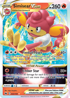Simisear VSTAR – Rare Holo VSTAR