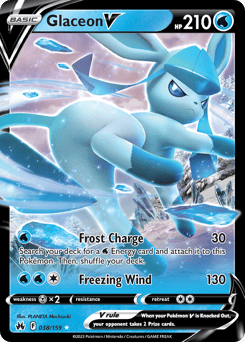 Glaceon V – Rare Holo V