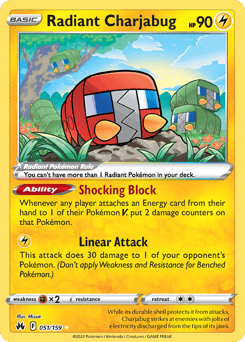 Radiant Charjabug – Radiant Rare – Crown Zenith