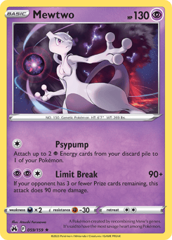 Mewtwo – Rare Holo – Crown Zenith