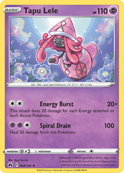 Tapu Lele – Rare Holo – Crown Zenith