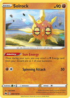 Solrock – Uncommon