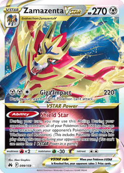 Zamazenta VSTAR – Rare Holo VSTAR – Crown Zenith