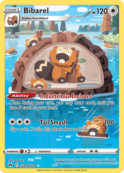 Bibarel – Trainer Gallery Rare Holo