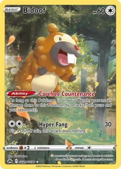 Bidoof – Trainer Gallery Rare Holo