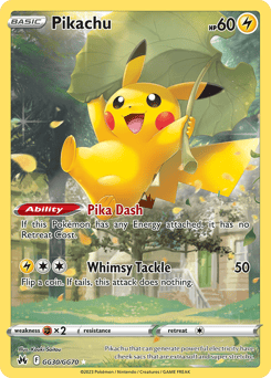 Pikachu – Trainer Gallery Rare Holo