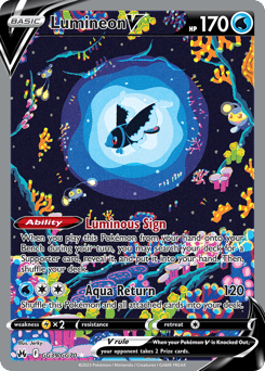 Lumineon V – Rare Holo V
