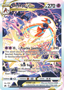 Deoxys VSTAR – Rare Holo VSTAR