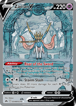Zacian V – Rare Holo V
