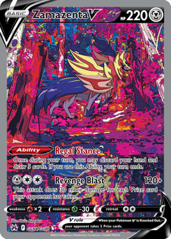 Zamazenta V – Rare Holo V