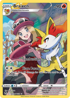 Braixen – Trainer Gallery Rare Holo
