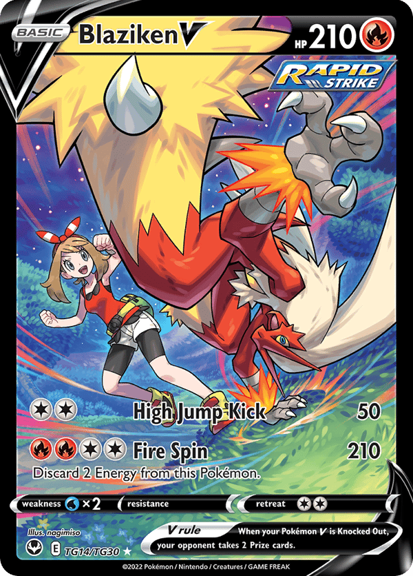 Blaziken V – Rare Holo V – Silver Tempest Trainer Gallery
