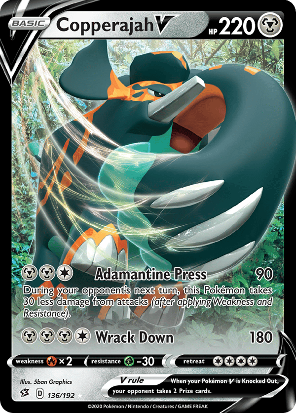 Copperajah V – Rare Holo V – Rebel Clash
