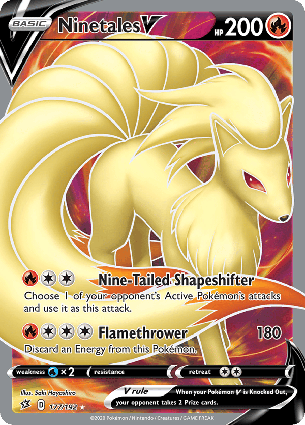 Ninetales V – Rare Ultra – Rebel Clash