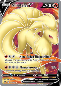 Ninetales V – Rare Ultra – Rebel Clash