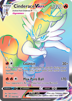 Cinderace VMAX – Rare Rainbow