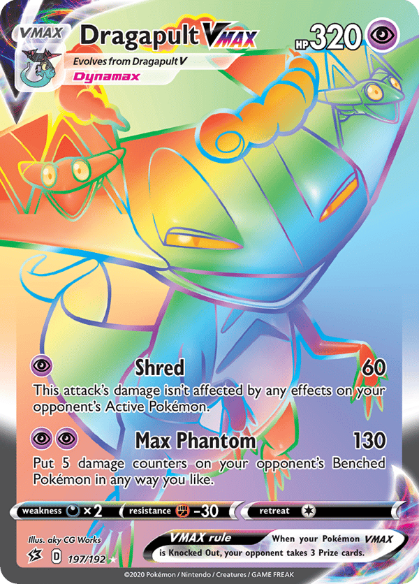 Dragapult VMAX – Rare Rainbow – Rebel Clash