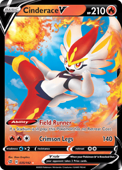 Cinderace V – Rare Holo V