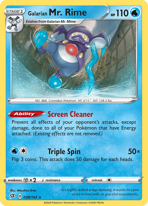 Galarian Mr. Rime – Rare – Rebel Clash