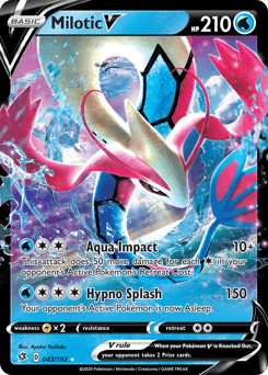 Milotic V – Rare Holo V