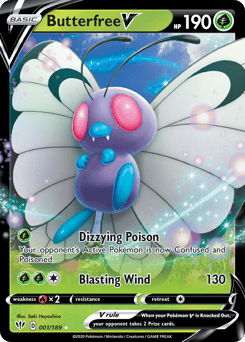 Butterfree V – Rare Holo V