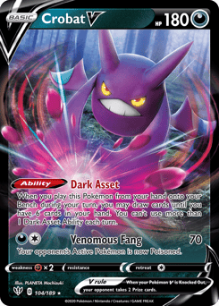 Crobat V – Rare Holo V