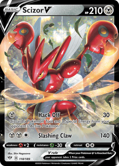 Scizor V – Rare Holo V