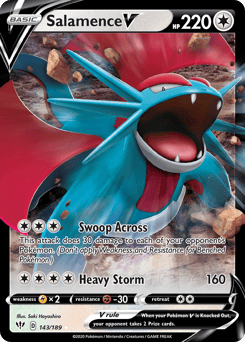 Salamence V – Rare Holo V