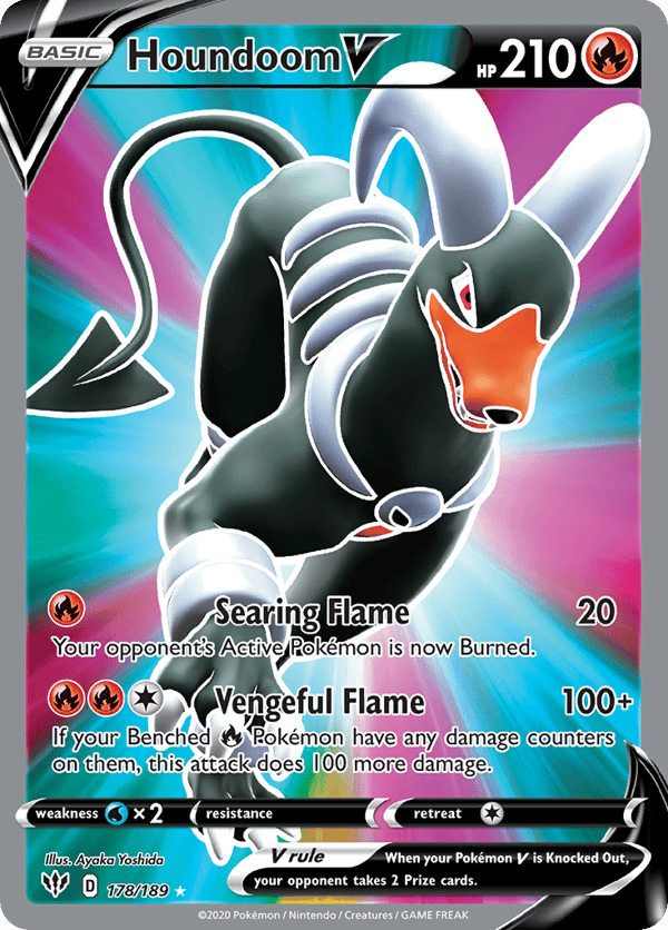 Houndoom V – Rare Ultra – Darkness Ablaze