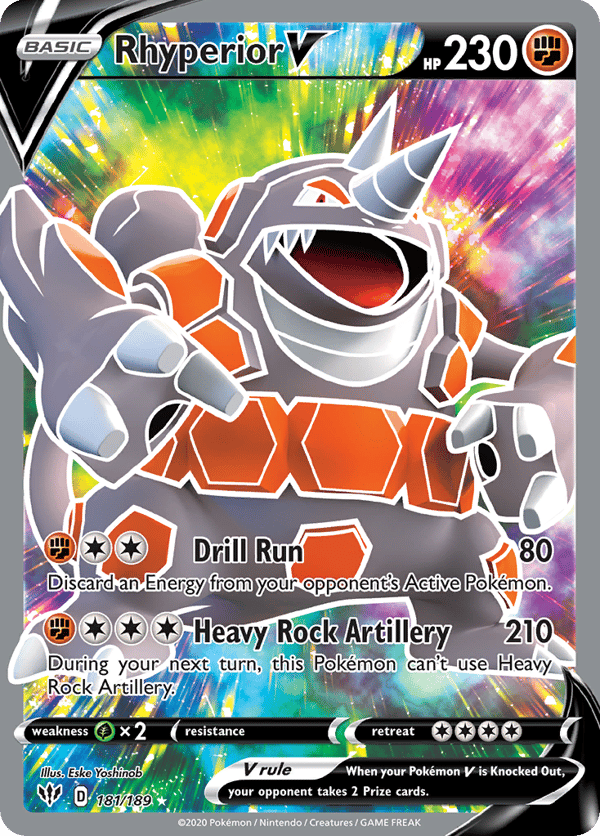 Rhyperior V – Rare Ultra – Darkness Ablaze