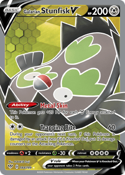 Galarian Stunfisk V – Rare Ultra