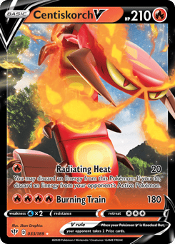 Centiskorch V – Rare Holo V