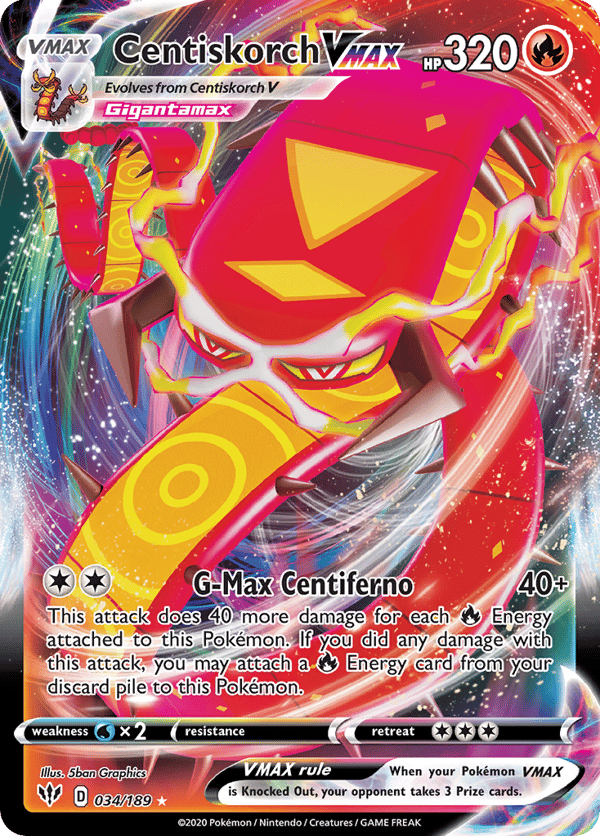 Centiskorch VMAX – Darkness Ablaze