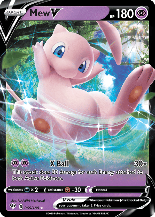 Mew V – Rare Holo V – Darkness Ablaze