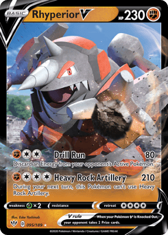 Rhyperior V – Rare Holo V
