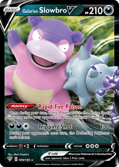 Galarian Slowbro V – Rare Holo V – Darkness Ablaze