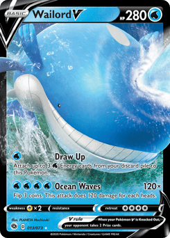 Wailord V – Rare Holo V