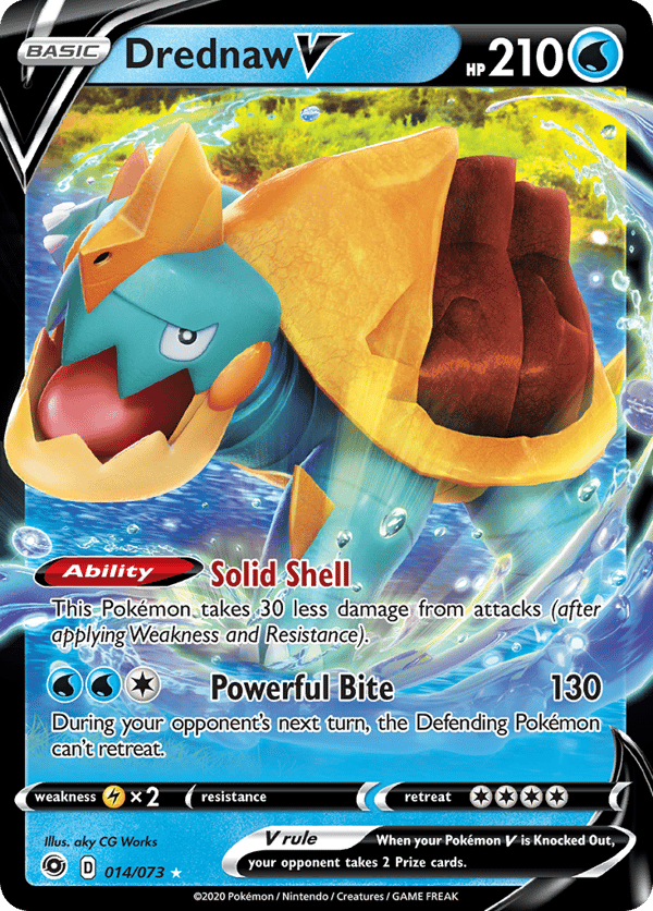 Drednaw V – Rare Holo V – Champion's Path