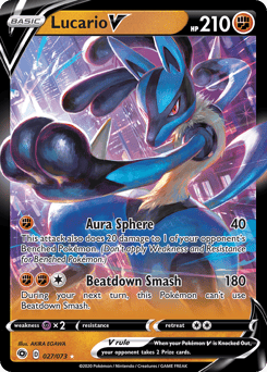 Lucario V – Rare Holo V