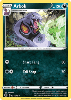 Arbok – Uncommon – Champion's Path