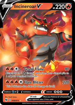Incineroar V – Rare Holo V
