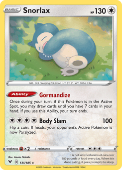 Snorlax – Rare Holo – Vivid Voltage