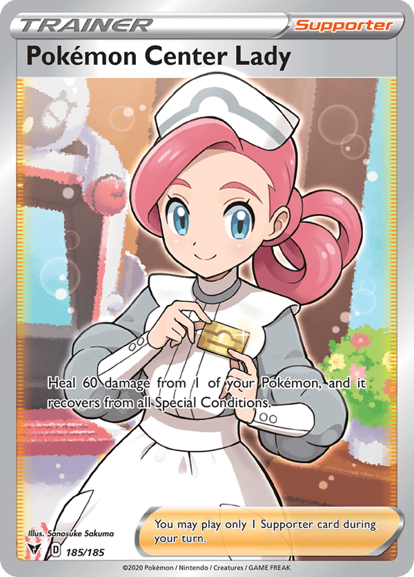 Pokémon Center Lady – Rare Ultra – Vivid Voltage